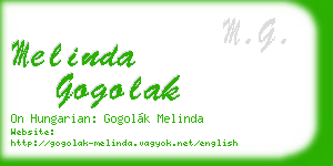 melinda gogolak business card